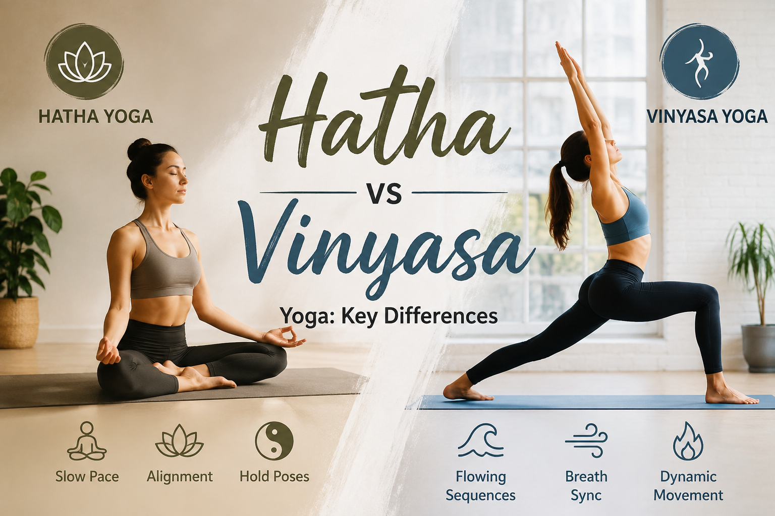 Hatha vs Vinyasa  Yoga: Key Differences