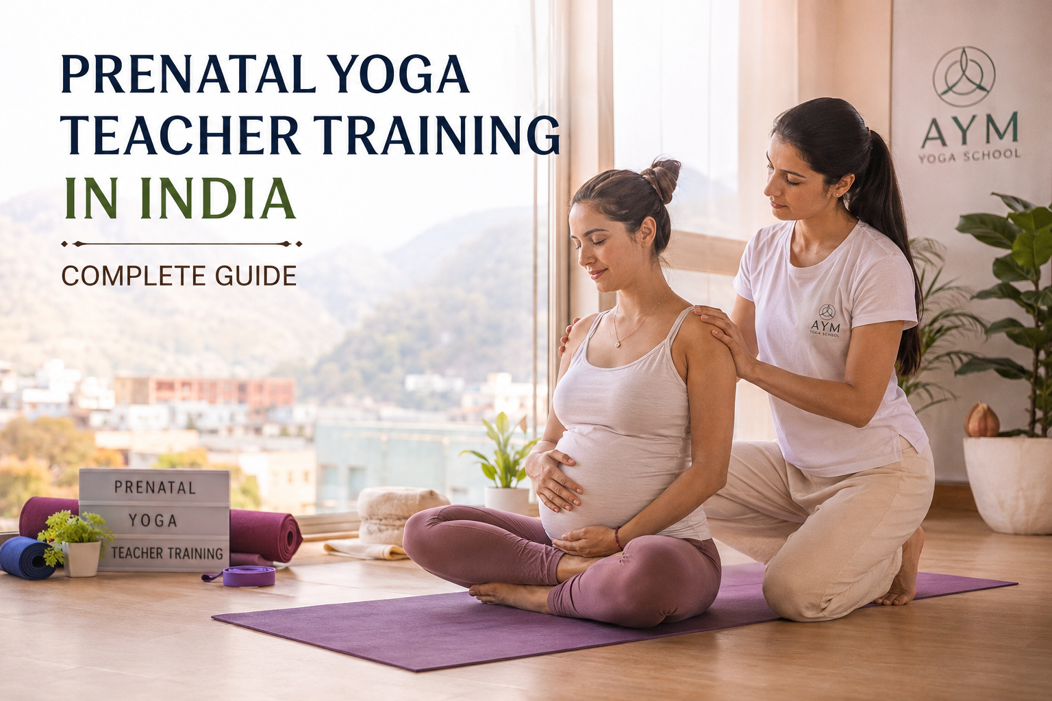 Prenatal Yoga Teacher Training in India | AYM Yoga School